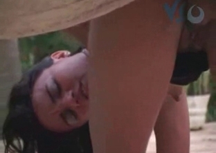 Sex at the poolside with an awesome beauty