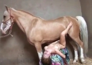 Pony and skinny cutie like bestiality sex